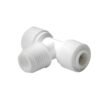 Push Fit Tee 1/4" Tube x 1/4" Male Thread x 1/4" Tube Quick Connect